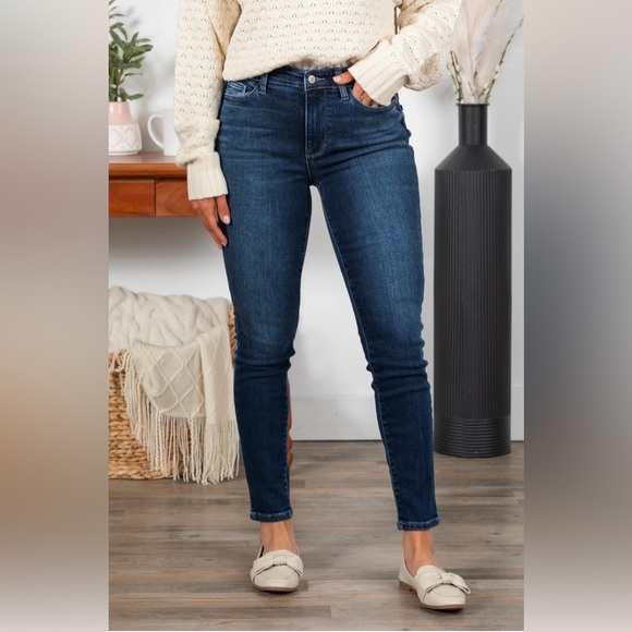 Judy Blue Los Angeles Skinny Fit Dark Wash‎ Jeans 5/27 - Picture 1 of 6